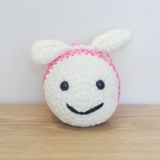 Pink and White Bee