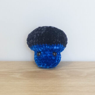 Blue and Black MIni Mushroom